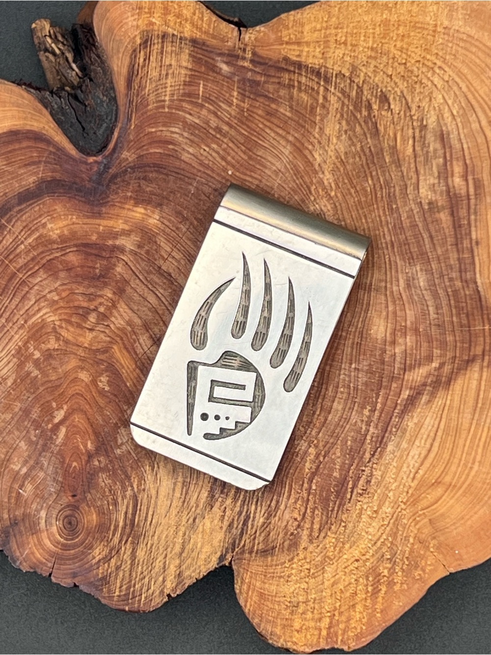 Native American Hopi Bear Paw Money Clip